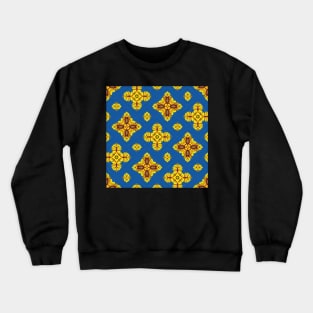 Sunflower Yellow Blue Aesthetic Oil Painting Pattern Crewneck Sweatshirt